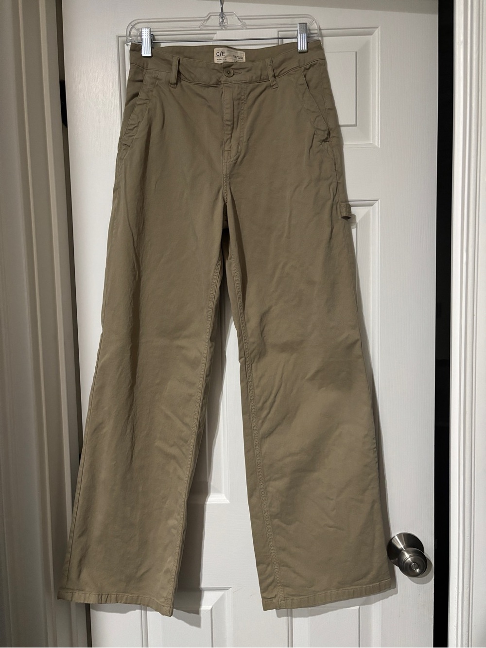 Current/Elliott Utility Wide Leg Pants Khaki - Size 27
